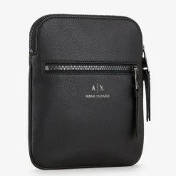 Sac bandoulière plate noir
