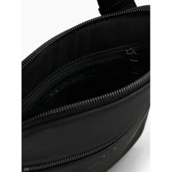 Sac bandoulière plate noir