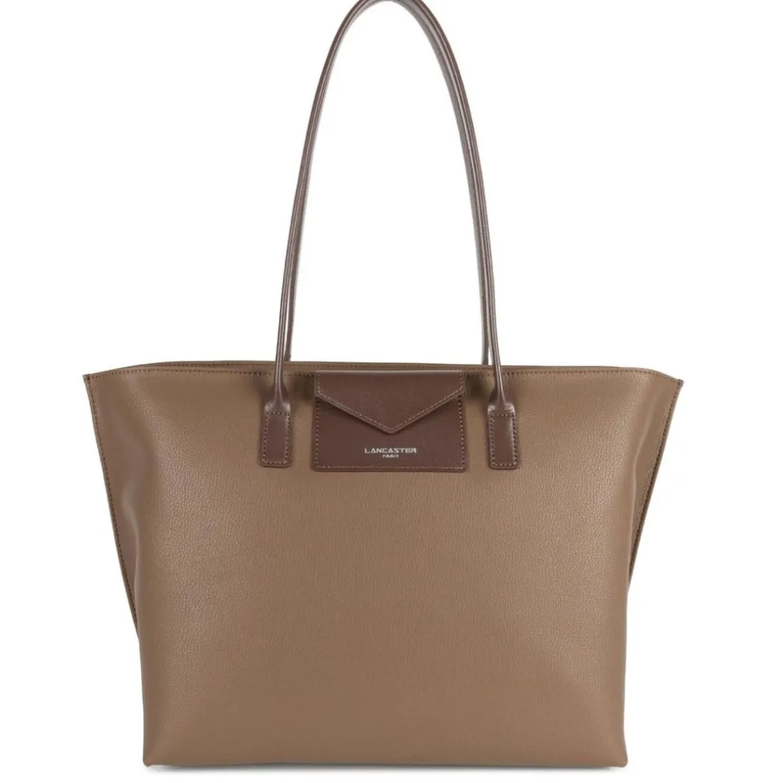 Sac cabas épaule Zippée L Maya taupe