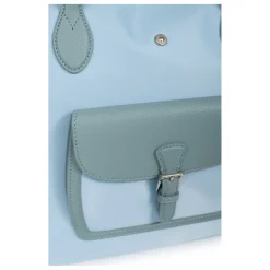 Sac cabas porté main A4 - Grand KIANA Bleu ciel Julia