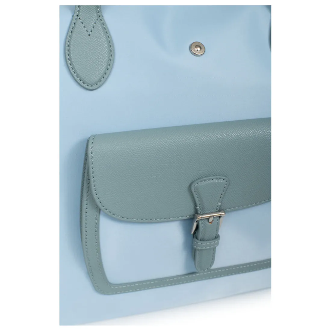 Sac cabas porté main A4 - Grand KIANA Bleu ciel Julia