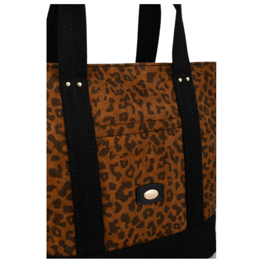 Sac cabas porté main LEONIE Imprimé Fauve Alma