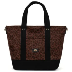 Sac cabas porté main LEONIE Imprimé Chocolat Xena