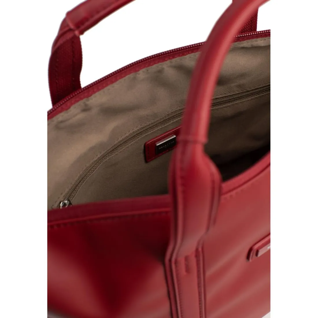 Sac cabas porté main TARA Rouge foncé Élise Joy
