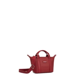 Sac cabas porté main TARA Rouge foncé Zoé Fleur