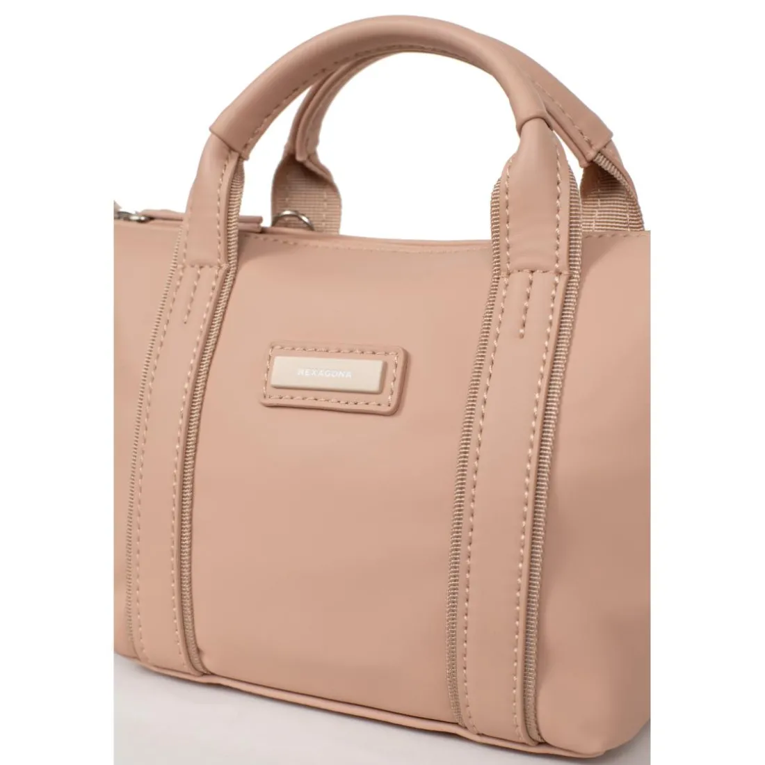 Sac cabas porté main TARA Nude Lina rose