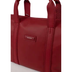 Sac cabas porté main TARA Rouge foncé Dina