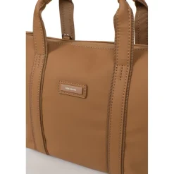 Sac cabas porté main TARA Tan Lana marron