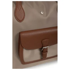 Sac cabas porté épaule A4 - Grand KIANA Taupe/Marron Cara