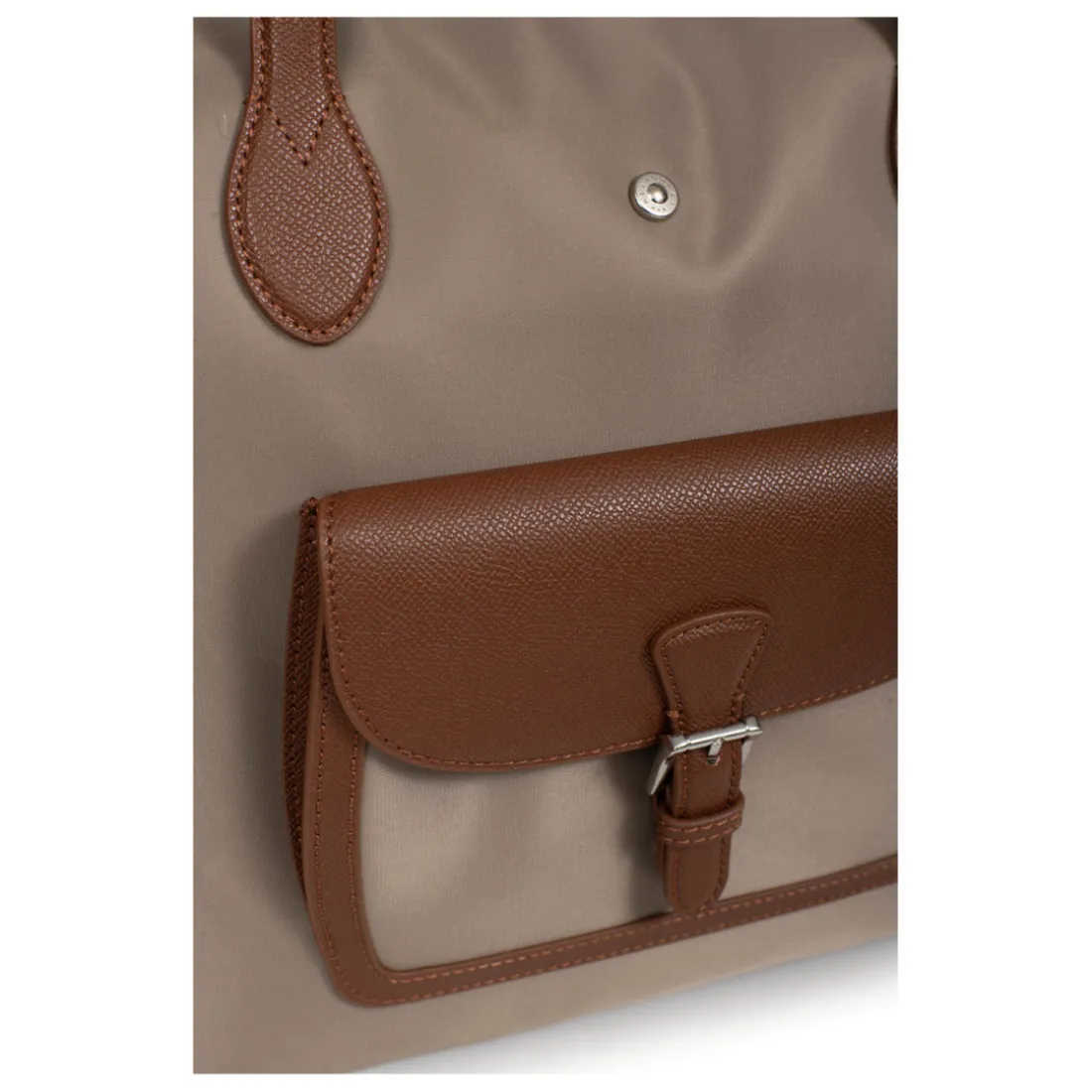 Sac cabas porté épaule A4 - Grand KIANA Taupe/Marron Cara