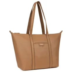 Sac cabas porté épaule A4 - Grand JOYCE Tan Dina beige