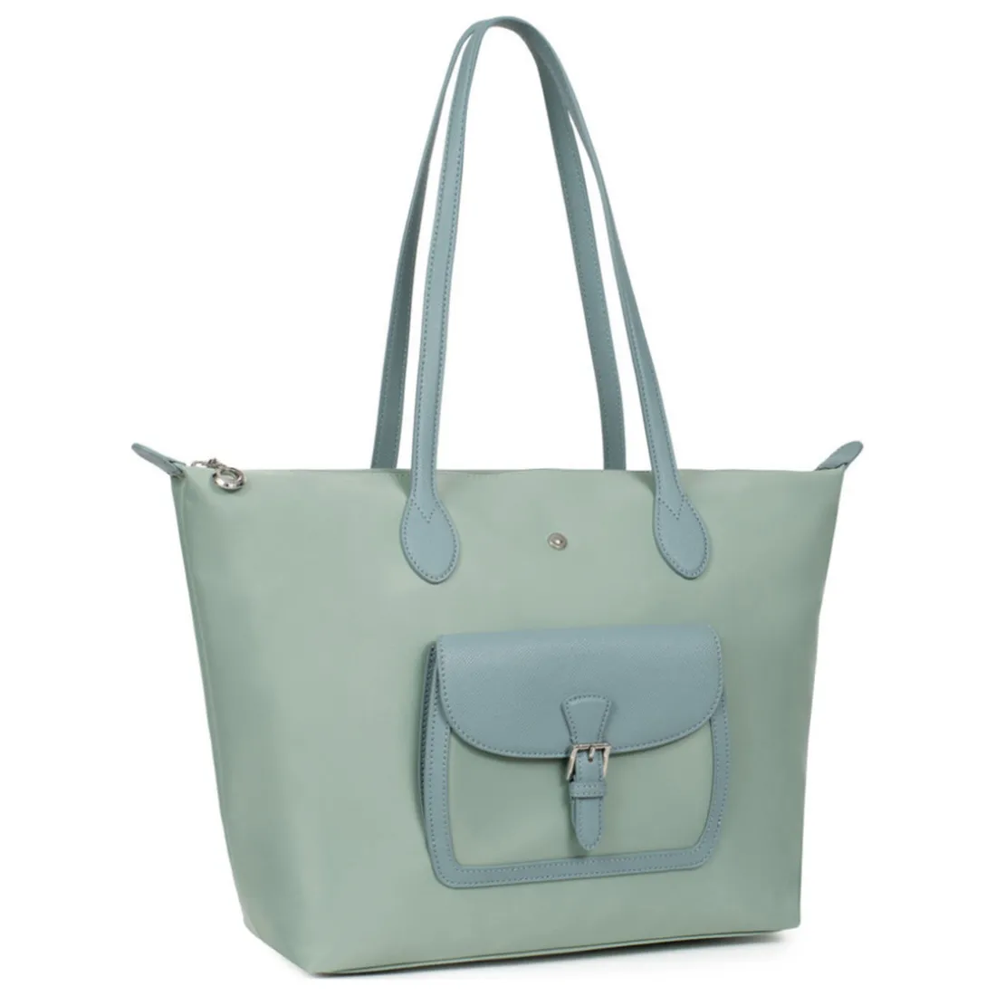 Sac cabas porté épaule A4 - Grand KIANA Menthe Eve