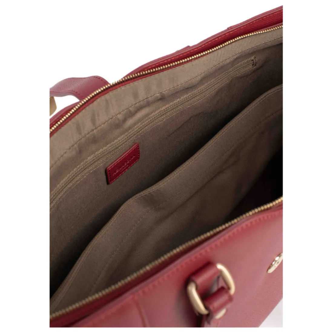 Sac cabas porté épaule A4 AUDE Carmin Sara en cuir