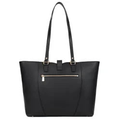 Sac cabas porté épaule A4 AUDE Noir Dina en cuir