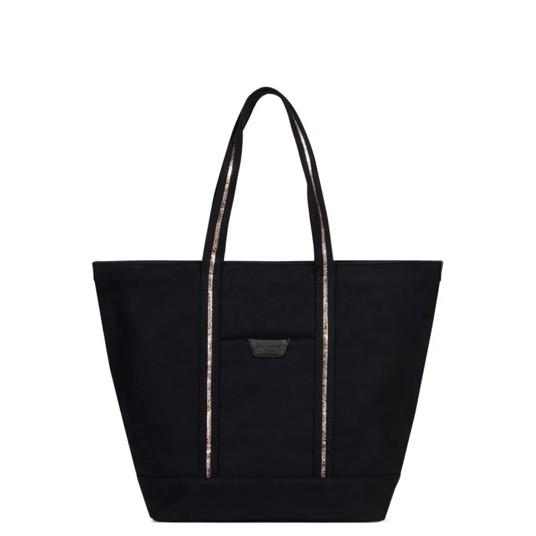 Sac cabas porté épaule A4 Cuir KAYA Noir en toile Nia