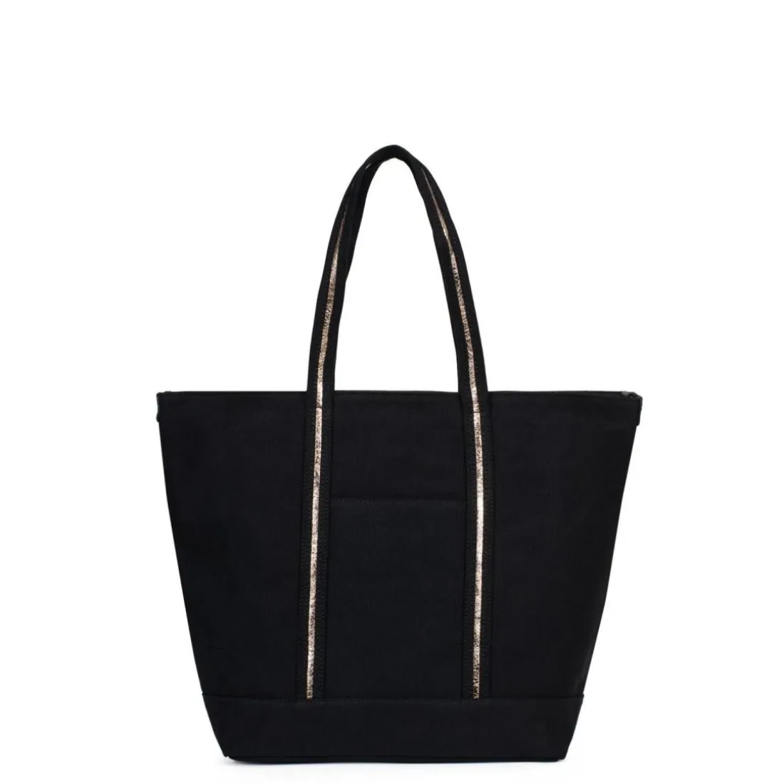 Sac cabas porté épaule A4 Cuir KAYA Noir en toile Nia