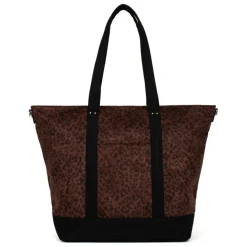 Sac cabas porté épaule A4 LEONIE Imprimé Chocolat Kali