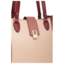 Sac cabas porté épaule A4 MERLINE Bordeaux/Multicolore Xia