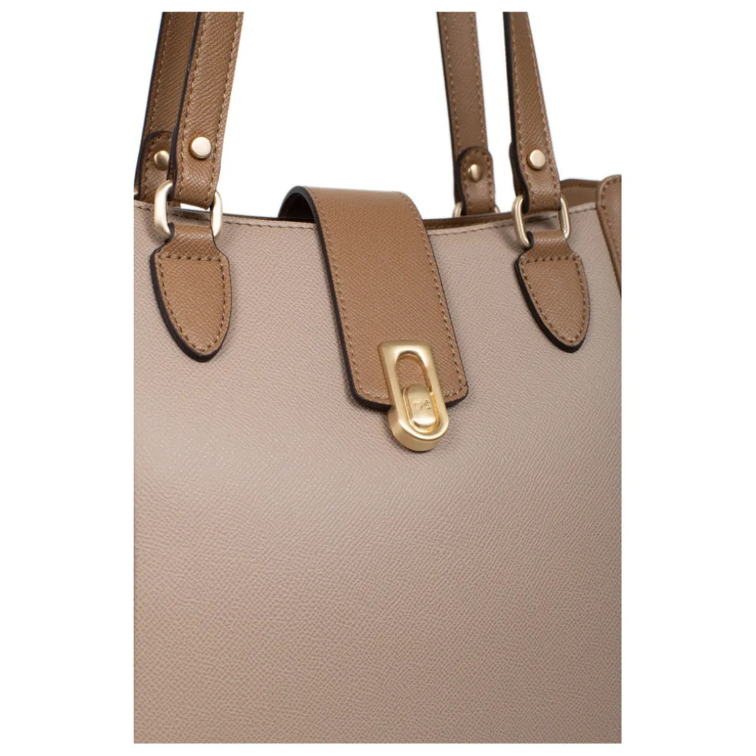 Sac cabas porté épaule A4 MERLINE Écorce/Taupe Bea