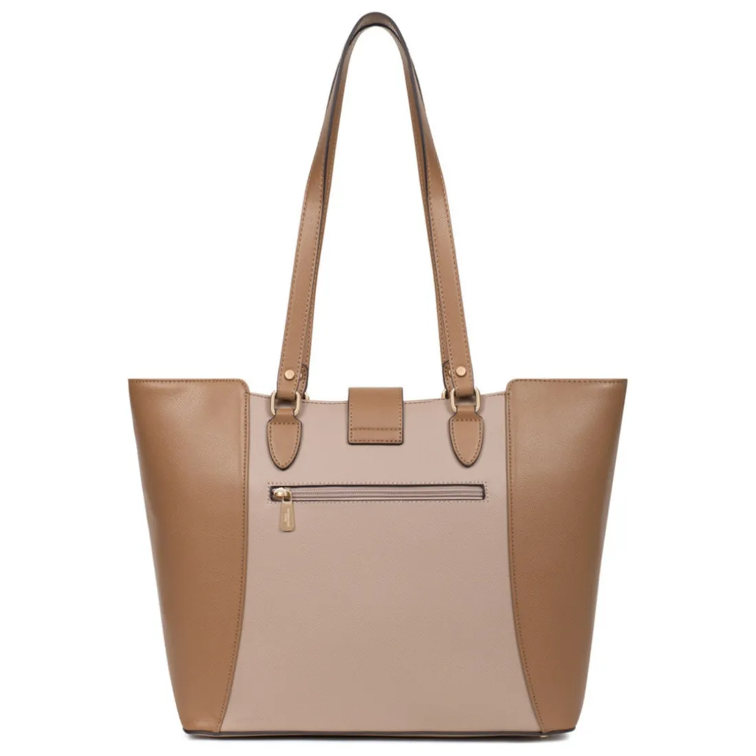 Sac cabas porté épaule A4 MERLINE Écorce/Taupe Bea