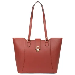 Sac cabas porté épaule A4 MERLINE Brique Yule