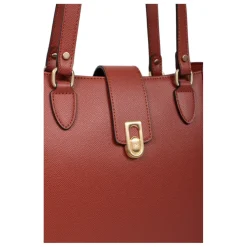 Sac cabas porté épaule A4 MERLINE Brique Yule