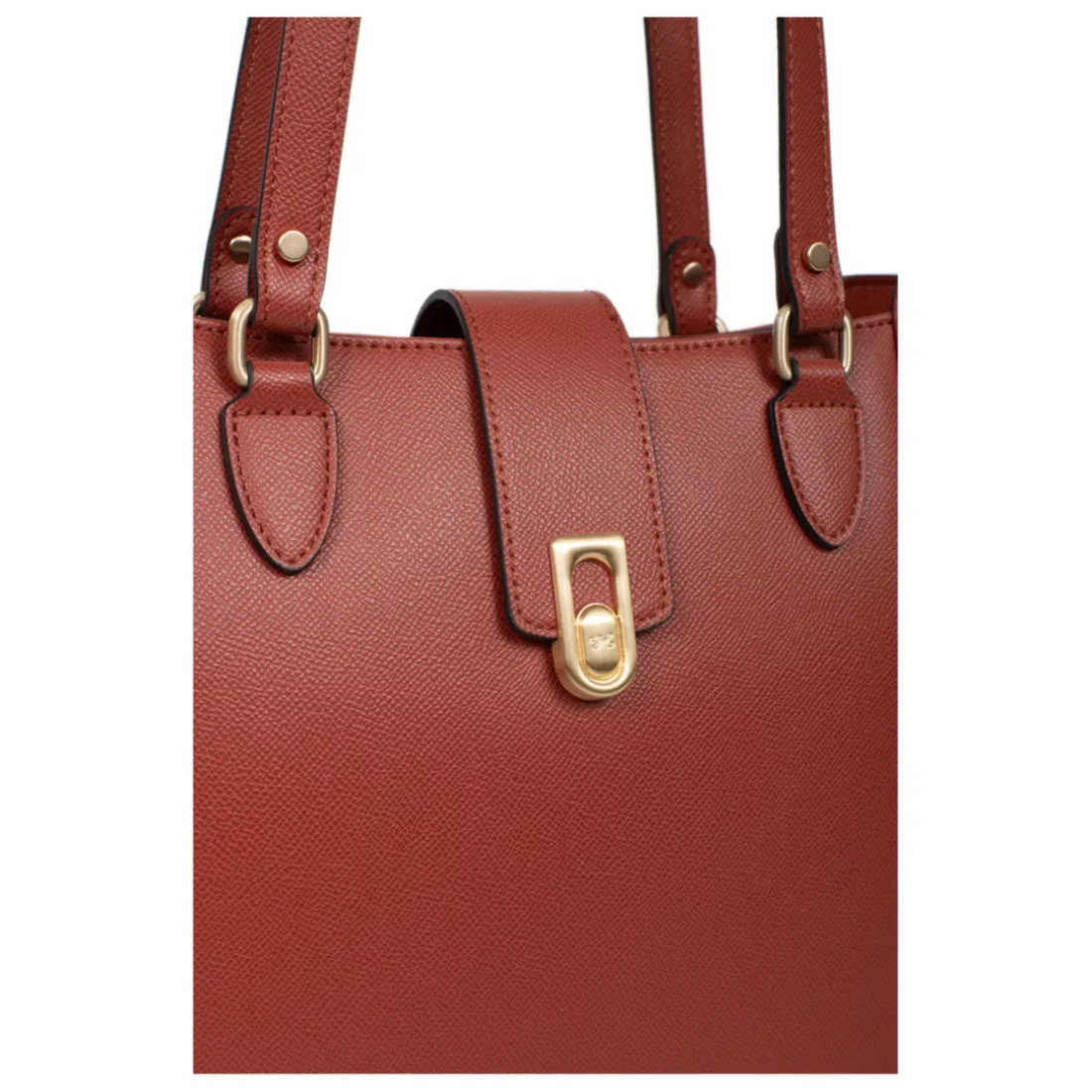 Sac cabas porté épaule A4 MERLINE Brique Yule