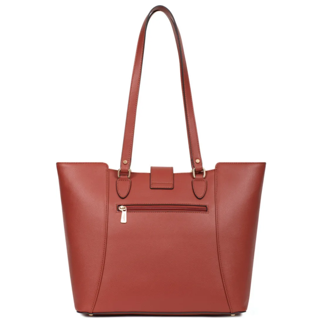 Sac cabas porté épaule A4 MERLINE Brique Yule