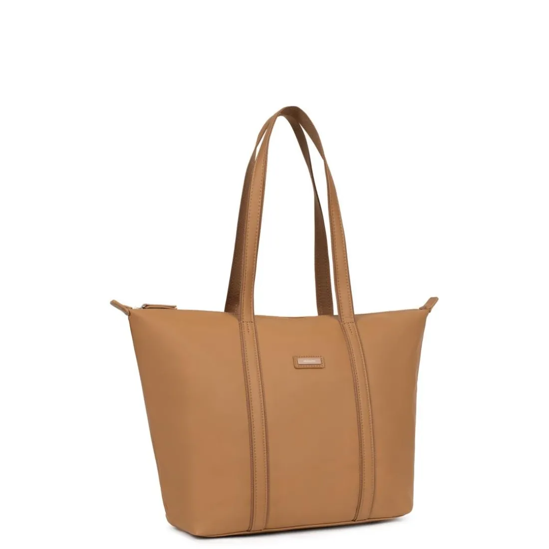 Sac cabas porté épaule A4 TARA Tan Lucie marron caramel