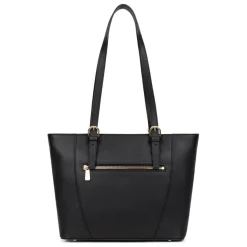 Sac cabas porté épaule AUDE Noir Hattie en cuir