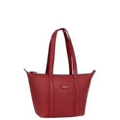 Sac cabas porté épaule TARA Rouge foncé Cléo Quin