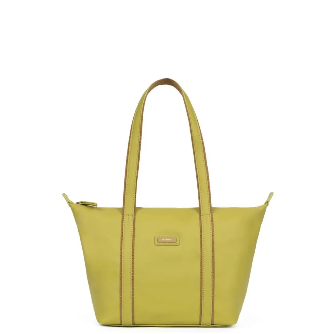 Sac cabas porté épaule TARA Vert anis Mila