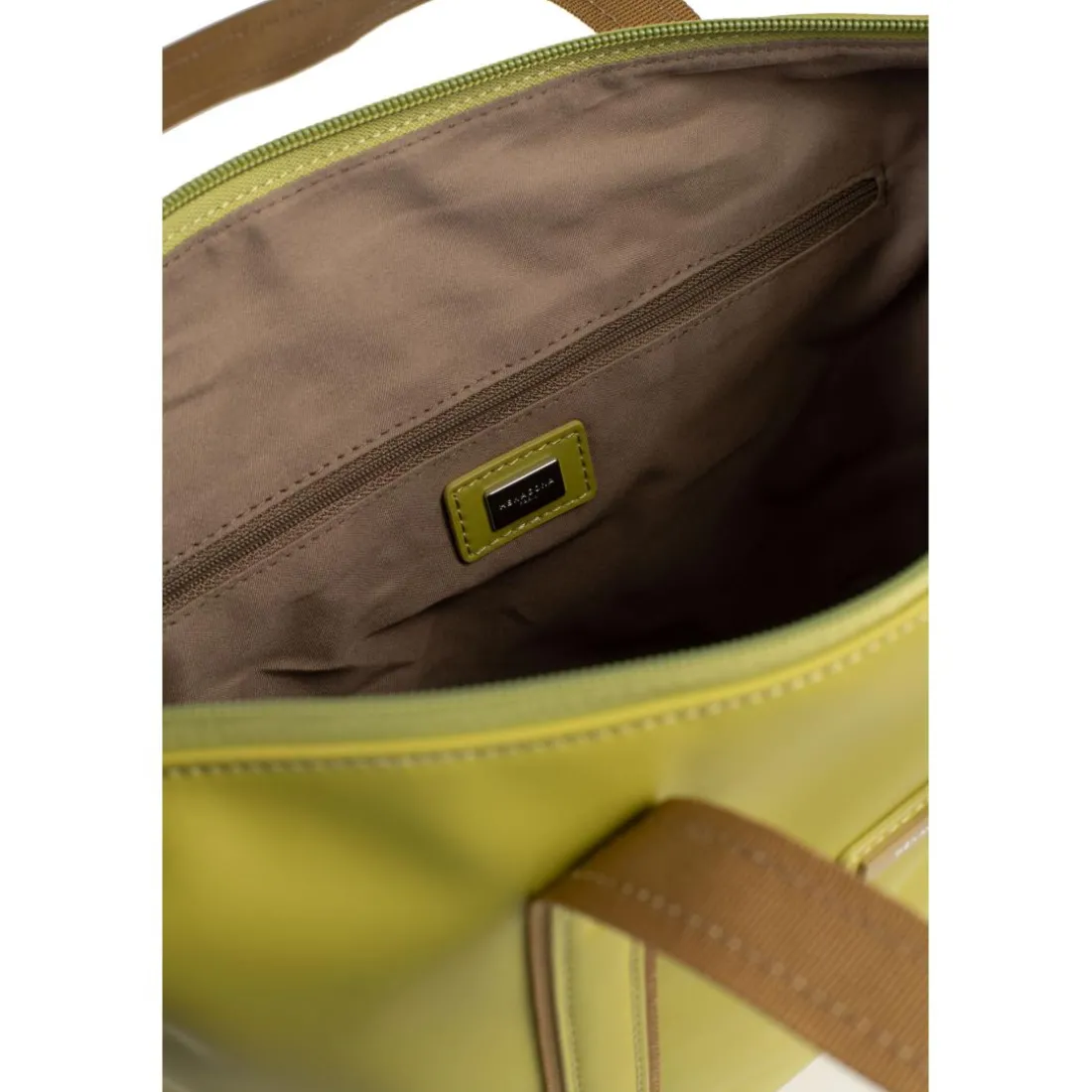 Sac cabas porté épaule TARA Vert anis Mila