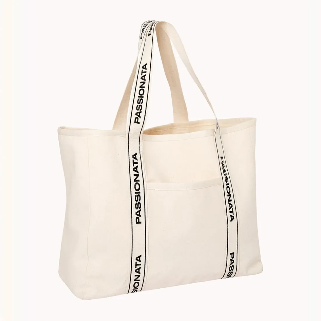 Sac de plage en toile Dina beige