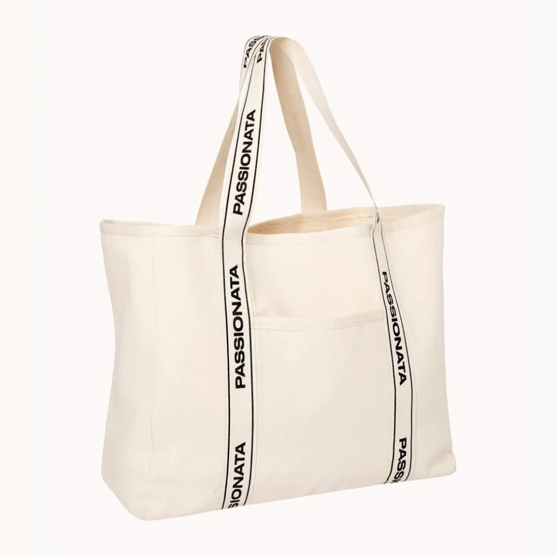 Sac de plage en toile Dina beige