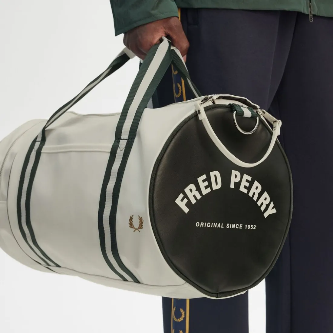 Sac de sport classique écru / nightgreen
