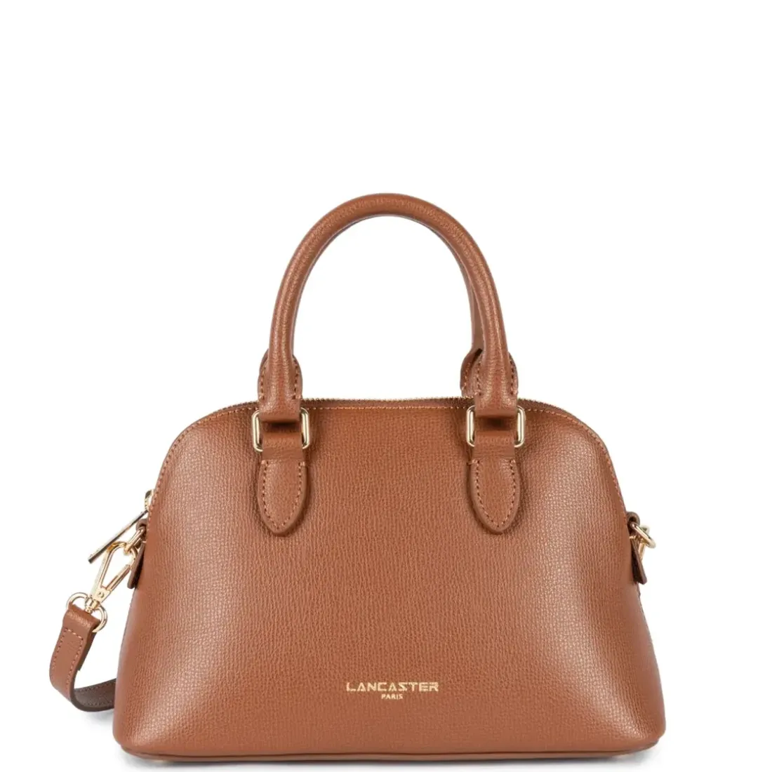 Sac demi lune Zippé M Sierra Jia en cuir marron