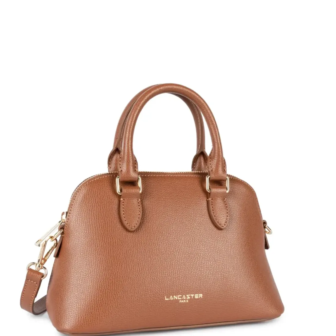 Sac demi lune Zippé M Sierra Jia en cuir marron