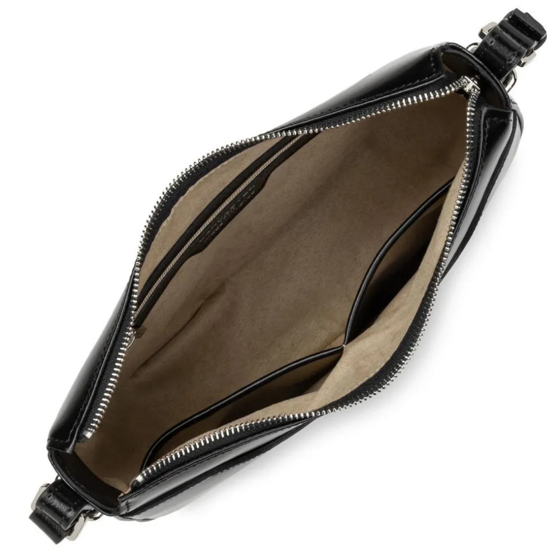 Sac Demi Lune Zippé Suave Ace - Noir