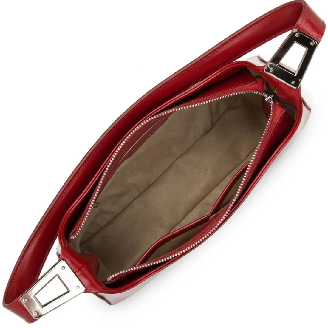 Sac en cuir Suave Ace rouge carmin