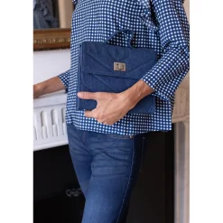 Sac en jean marine Ava