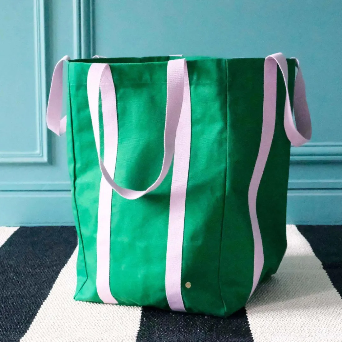 Sac maxi Poppins Iona Gazon 48 x 33 x 33 vert