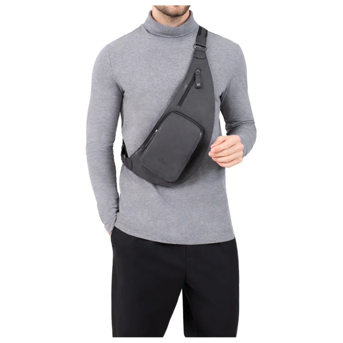 Sac monobretelle - Noir - Différence