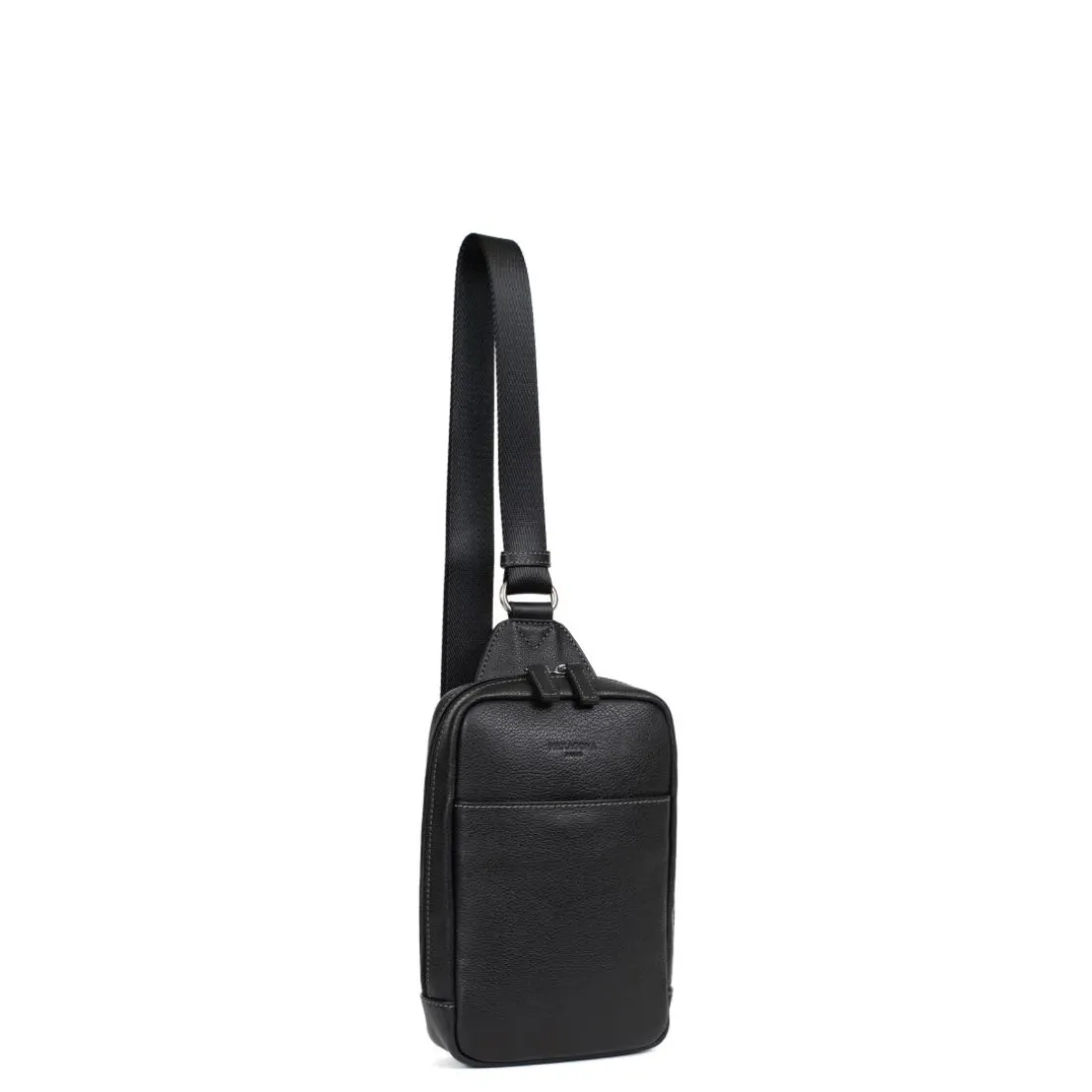 Sac monobretelle CONFORT Noir en cuir Ines