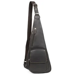 Sac monobretelle Cuir FELIN Marron