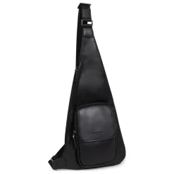 Sac monobretelle Cuir SOFTSTUDIO Noir Jarl
