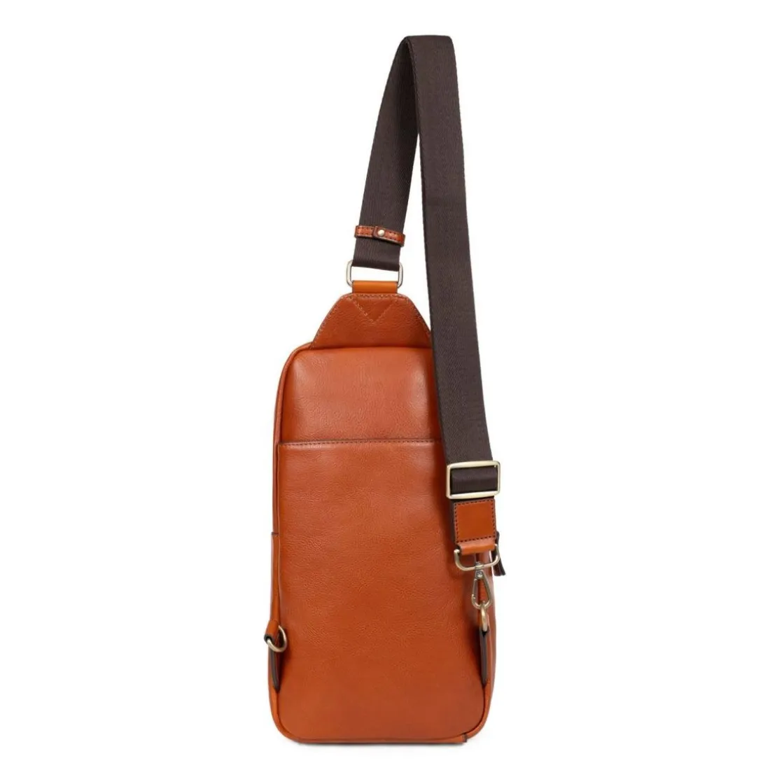 Sac monobretelle Cuir STUART Cognac Leah