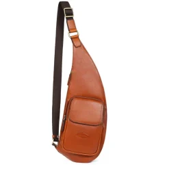 Sac monobretelle Cuir STUART Cognac Vera