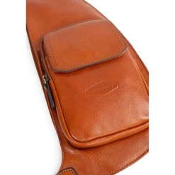 Sac monobretelle Cuir STUART Cognac Vera
