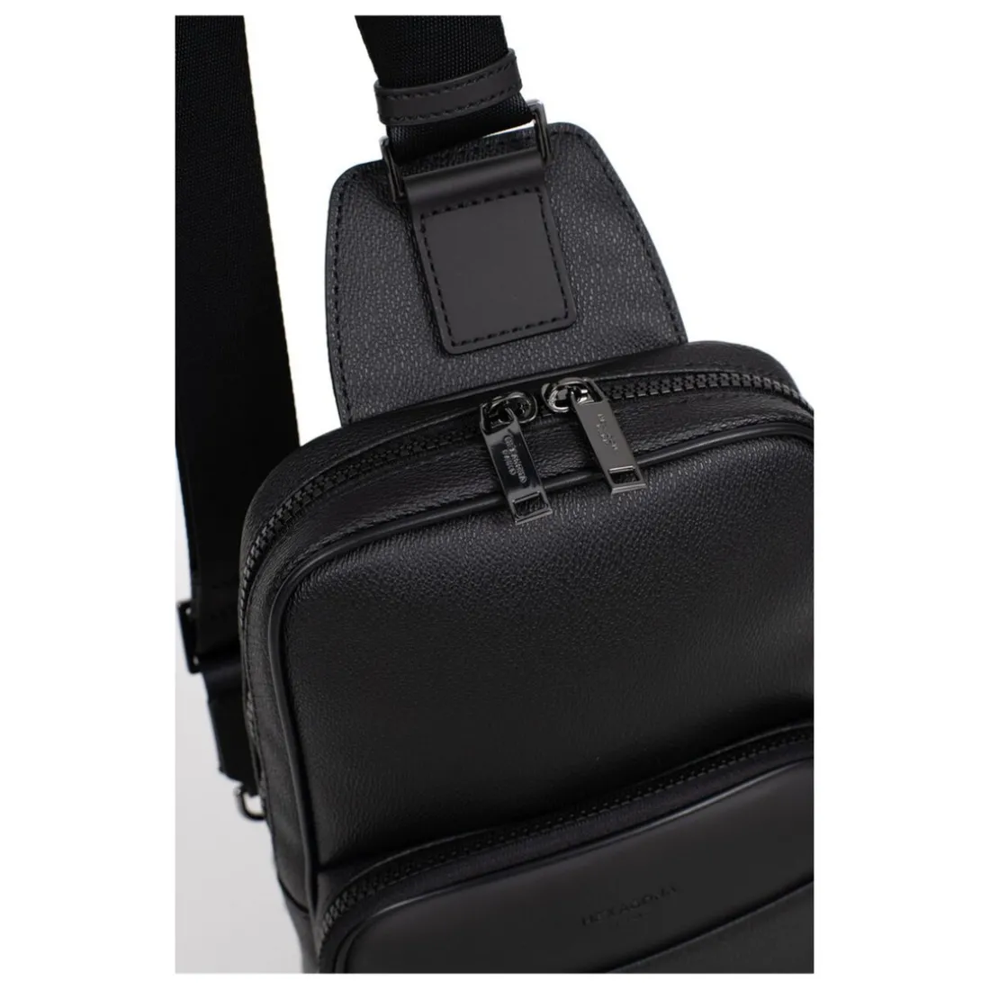 Sac monobretelle noir Ezra